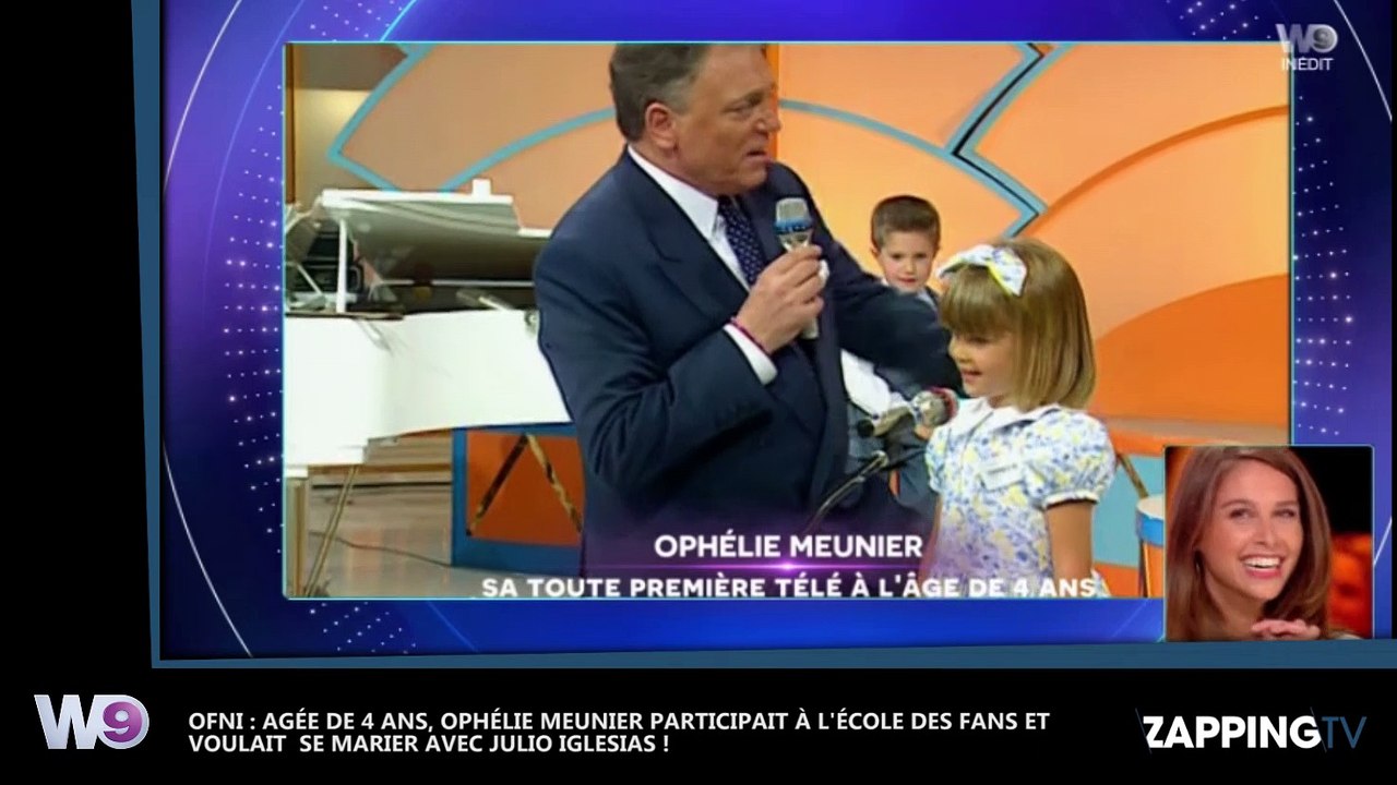 Ophélie Meunier enfant et amoureuse de Julio Iglesias, les images dévoilées (Vidéo)