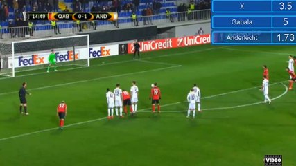 Ricardinho Penalty Goal HD - Qabala 1-1 Anderlecht - 24.11.2016 HD