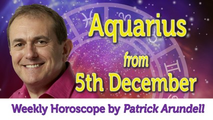 Aquarius Weekly Horoscope from 5th December 2016