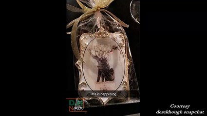 Derek Hough, family and friends at Mark & BC's wedding rehearsal dinner - November 23, 2016