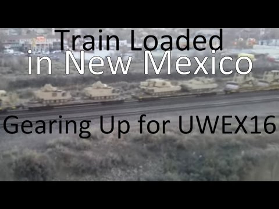 Military Train in NewMexico with Video of Train