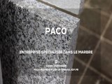 Paco, entreprise spécialisée dans le travail du marbre en Essonne.