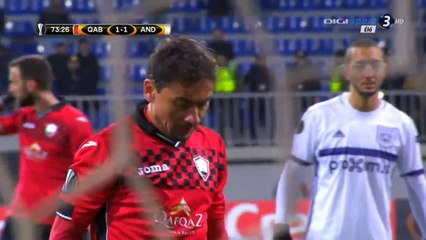 Ricardinho Disallowed Goal HD - Gabala 1-1 Anderlecht - 24.11.2016