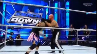 WWE SmackDown 5/5/2016 Roman Reigns and The Usos vs Aj Styles, Luke Gallows and Karl Anderson