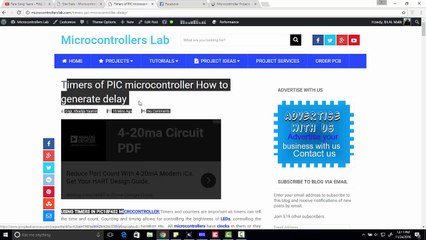 how to use timers of pic microcontroller and generate delay with timer