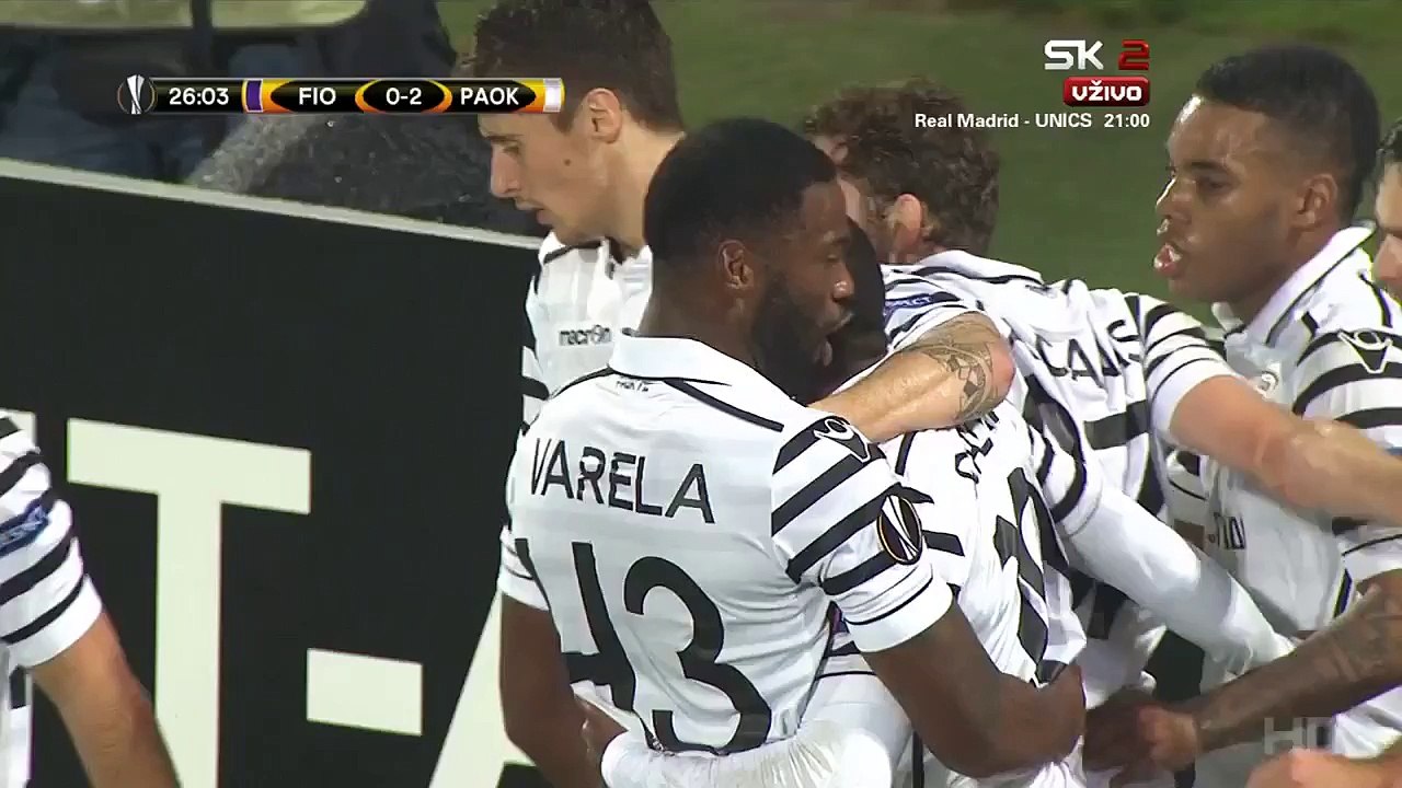 Djalma Campos Goal HD - Fiorentina 0-2 PAOK - 24.11.2016