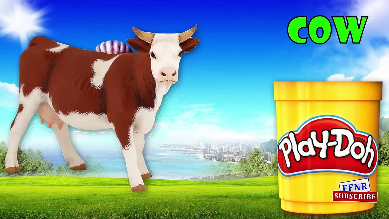 Learning Farm Animals For Children In English In Play Doh | Play Doh ...