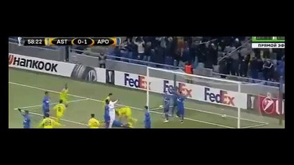 Астана - АПОЭЛ 2:1 ОБЗОР МАТЧА