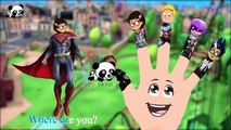 #PJ Masks #Captain America #Superman #Venom #Finger Family Songs Panda Kids
