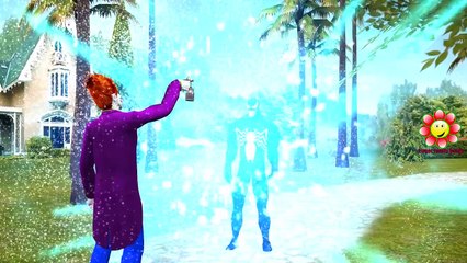 Fun SuperHeroes Movie | Joker Prank | Dinosaur Attacks Frozen Elsa | Finger Family Nursery Rhymes