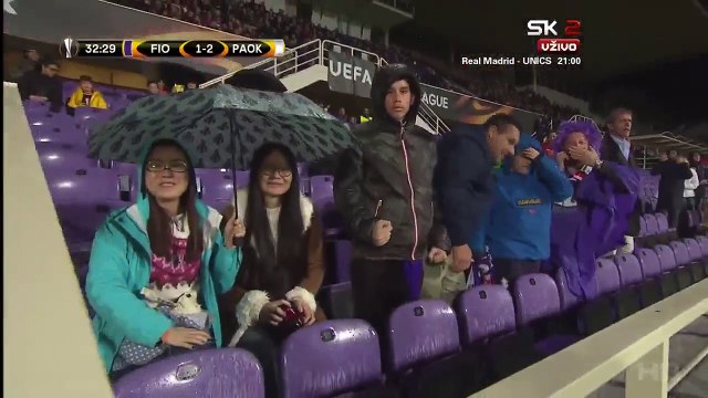 Federico Bernardeschi Goal HD - Fiorentina 1-2 PAOK - 24.11.2016