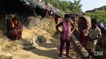 Rohingya families flee persecution in Myanmar
