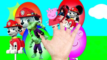 Paw Patrol Mickey Mouse and Spiderman Finger Family song for kids collection Nursery Rhymes lyrics
