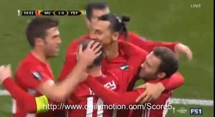 Wayne Rooney Goal Manchester United 1 - 0 Feyenoord EL 24-11-2016