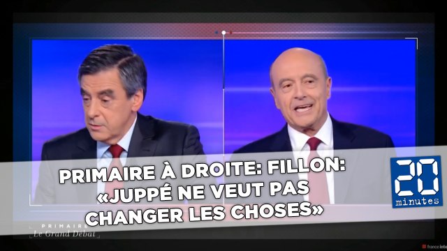 Primaire à droite: Fillon: «Juppé ne veut pas changer les choses»