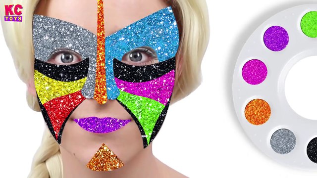 Face Painting Learn Colors for Children Body Painting Finger Family Nursery Rhymes by KC Toys