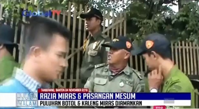 4 Pasangan Mesum dan Puluhan Botol Miras Terjaring Razia