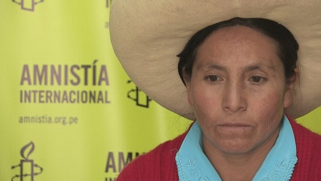 AI busca apoyos para proteger a campesina peruana enfrentada con minera Yanacocha