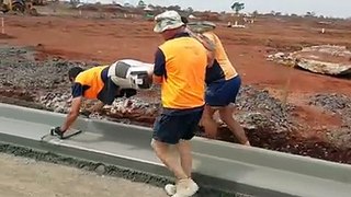 Those australians workers use a funny way to do their job