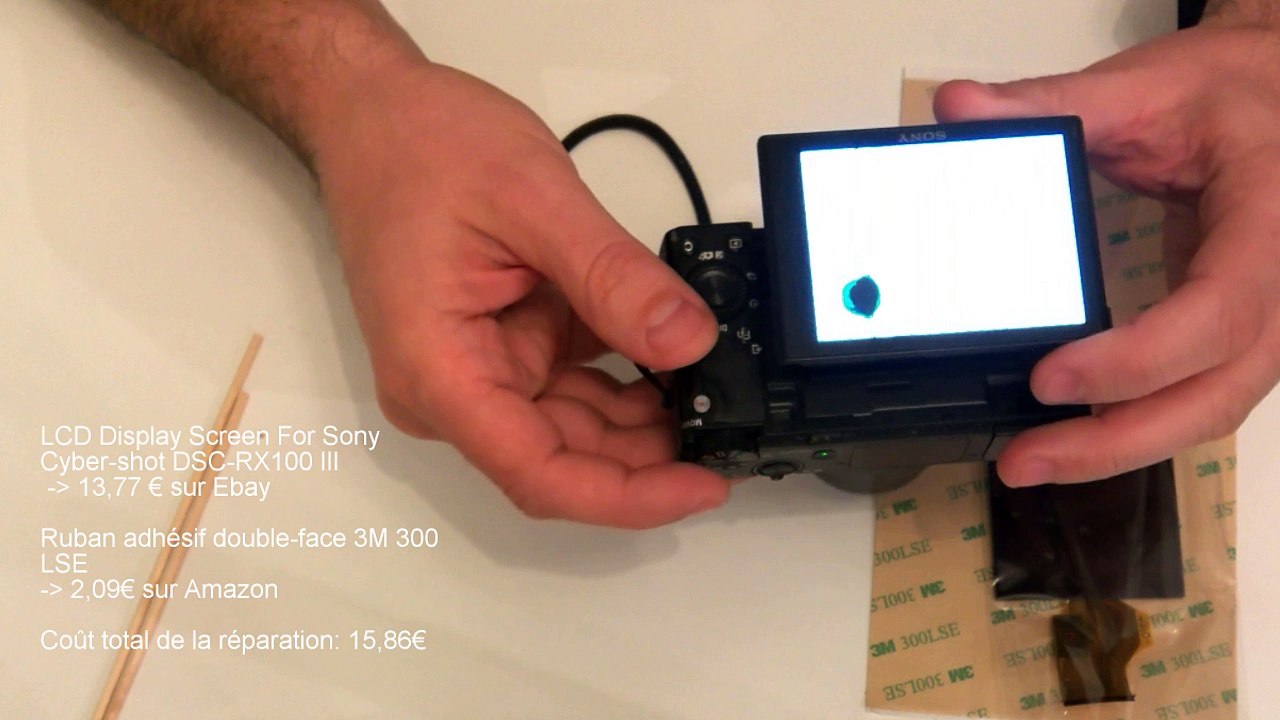 Changer l'écran LCD d'un appareil photo Sony RX100 III (RX100 M3)