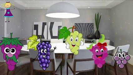 GRAPE Finger Family Rhymes for Children | GRAPE Finger Family Nursery Rhymes