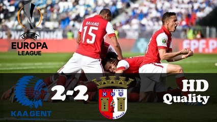 GENT VS BRAGA 2-2 HIGHLIGHTS EUROPA LEAGUE 24/11/2016