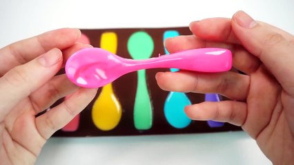 How To Make Colors Spoon Milk Jelly with Colors Bent Spoon Pudding Recipe