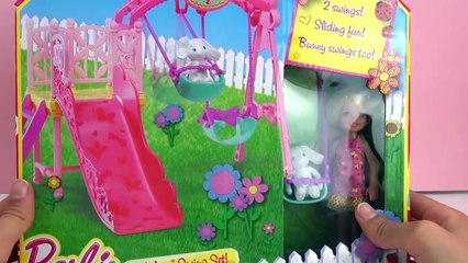 Jeu Balançoire Barbie Chelsea – Se balancer avec Chelsea et le lièvre en peluche
