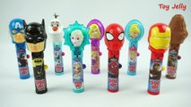 ᴴᴰ Learn Colors with Chupa Chups PopUps! Lollipop Candy Play Doh Surprise Toys Spiderman Elsa