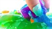 Learn Colors with Squishy Surprise Eggs and Spelling with Color Slime Splats
