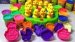 PLAY DOH Peppa Pig Surprise Eggs toys 2016 - Funny LEARN COLORS FOR KIDS - Play doh toys