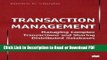 Read Transaction Management: Managing Complex Transactions and Sharing Distributed Databases Ebook