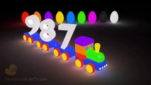 Learn to Count Numbers 1 to 20 with 3D Train Glowing Eggs 123 Surprise for Toddlers For Children