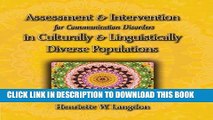 [READ] Kindle Assessment   Intervention for Communication Disorders in Culturally   Linguistically