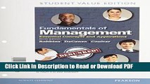 Read Fundamentals of Management: Essential Concepts and Applications, Student Value Edition Plus