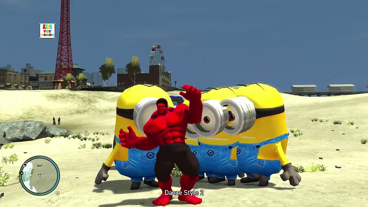 Disney Pixar Cars The Minions & Hulk Raiding Fun with Disney Pixar Custom Monster Lightning Mcqueen