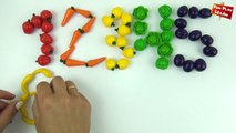 Play and Learn to Count with Fruits and Vegetables | Play and Learn Colours