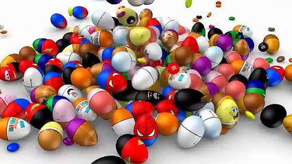 DuckDuckKidsTV-Learn Colors with Trucks & Cars! A lot of Spiderman Surprise Eggs for Kids Cartoon