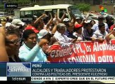 Alcaldes peruanos rechazan recorte a presupuestos de gobiernos locales