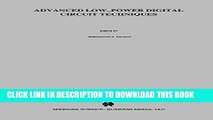 [PDF] Download Advanced Low-Power Digital Circuit Techniques (The Springer International Series in