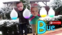 Crying Baby in Real Life with Orbeez Balloons - Learn Colors for Babies and Finger Family Song