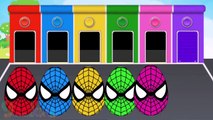 Learn Colors with Bowling Spiderman-Teach Colours, Baby Children Kids Learning Videos by Baby Rhymes