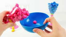 Learn Colors Bubble Gum Surprise Toys Shopkins Collection w/ Surprise Eggs & Balloons Compilation