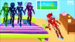 Five Little PJ MASK Iron Man Jumping on the Bed - 5 Little Monkeys PJ MASKS Jumping On The Bed Song
