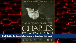 Best book  The Autobiography of Charles Darwin: 1809-1882 BOOK ONLINE