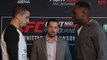 UFC Fight Night 101 main card fighters face-off at media day in Melbourne.