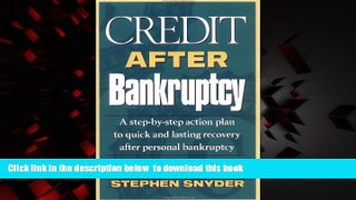 Best books  Credit After Bankruptcy: A Step-By-Step Action Plan to Quick and Lasting Recovery