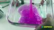 LEARN Color Pink for Kids with Slime How to make Slime Egg Surprise Toys Shopkins Disney Cars Toys