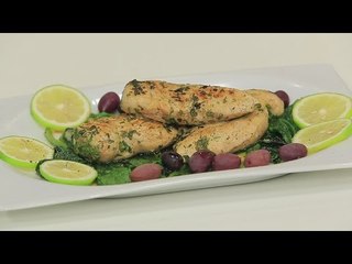 دجاج مشوي مع السبانخ | نادية سرحان