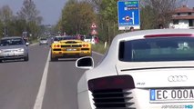 Supercars Leaving Cars & Coffee Italy - MC12, Zonda, 675LT, part 2
